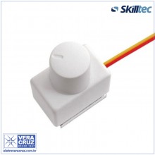 Módulo Dimmer Rotativo Universal BIVOLT 300W/500W Interno Skilltec Branco